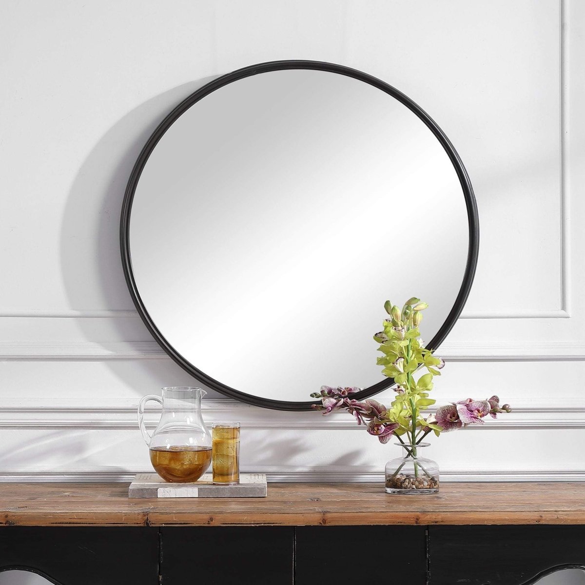 Belham Round MIrror - Uttermost - Round Mirrors by Modest Hut