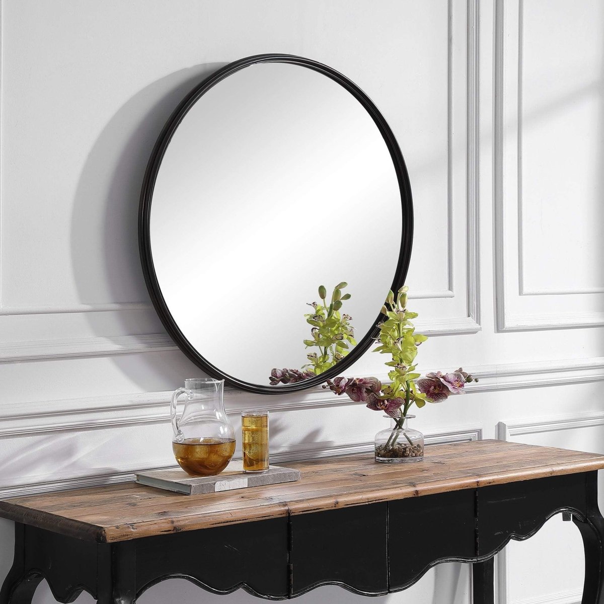 Belham Round MIrror - Uttermost - Round Mirrors by Modest Hut