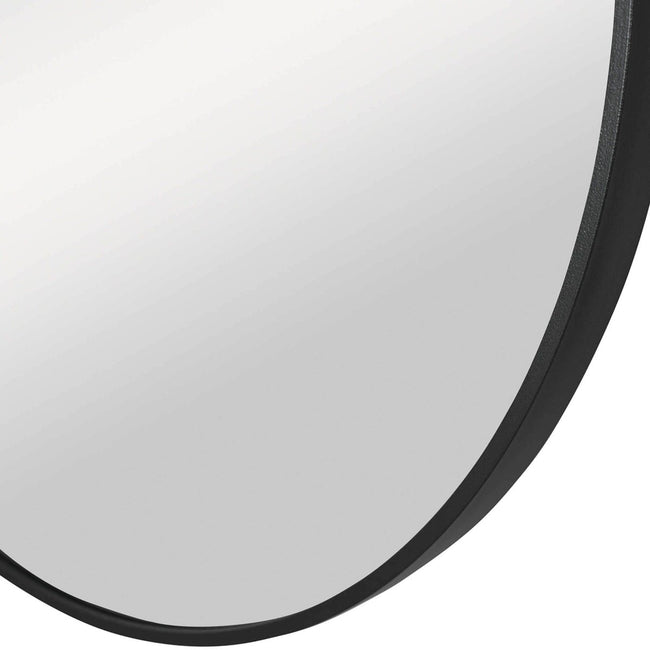 Black Foy Mirror - Uttermost - Round Mirrors by Modest Hut
