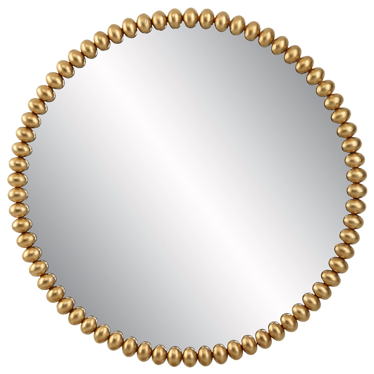 Byzantine Round Gold Mirror - Uttermost - Round Mirrors by Modest Hut