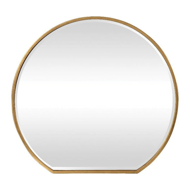 Cabell Gold Iron Mirror - Uttermost - Round Mirrors by Modest Hut