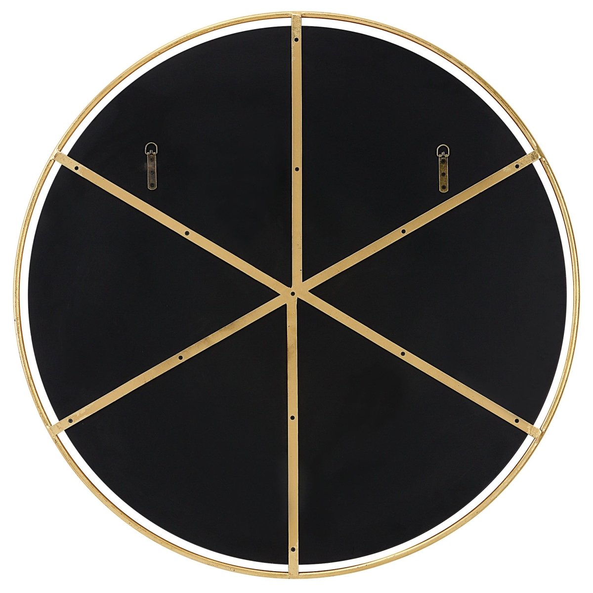 Canillo Gold Round Mirror - Uttermost - Round Mirrors by Modest Hut