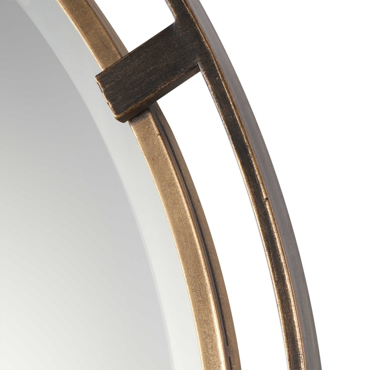 Carrizo Bronze Round Mirror - Uttermost - Round Mirrors by Modest Hut
