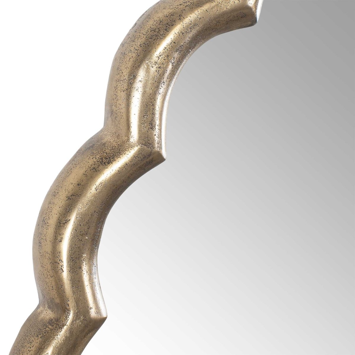 Cerrito Antique Brass Round Mirror - Uttermost - Round Mirrors by Modest Hut