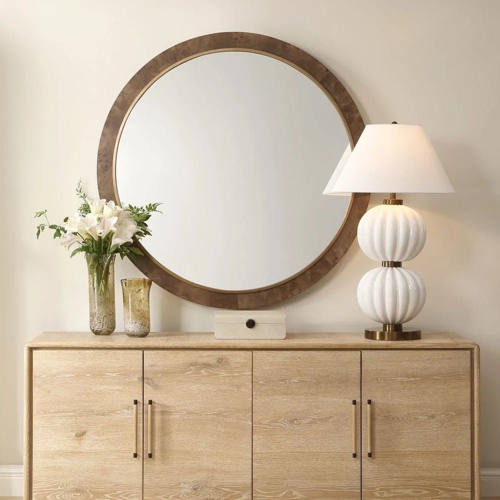 Cleveland Round Mirror - Uttermost - Round Mirrors by Modest Hut