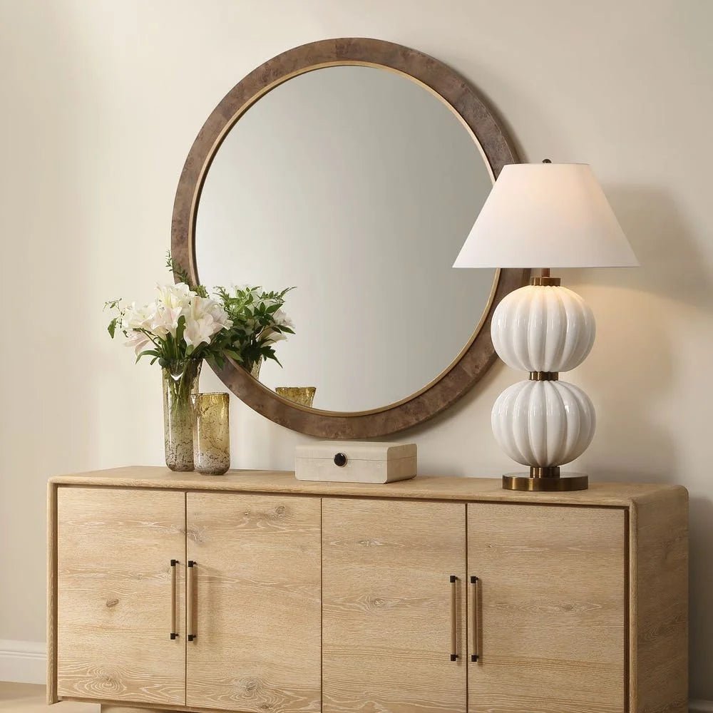 Cleveland Round Mirror - Uttermost - Round Mirrors by Modest Hut