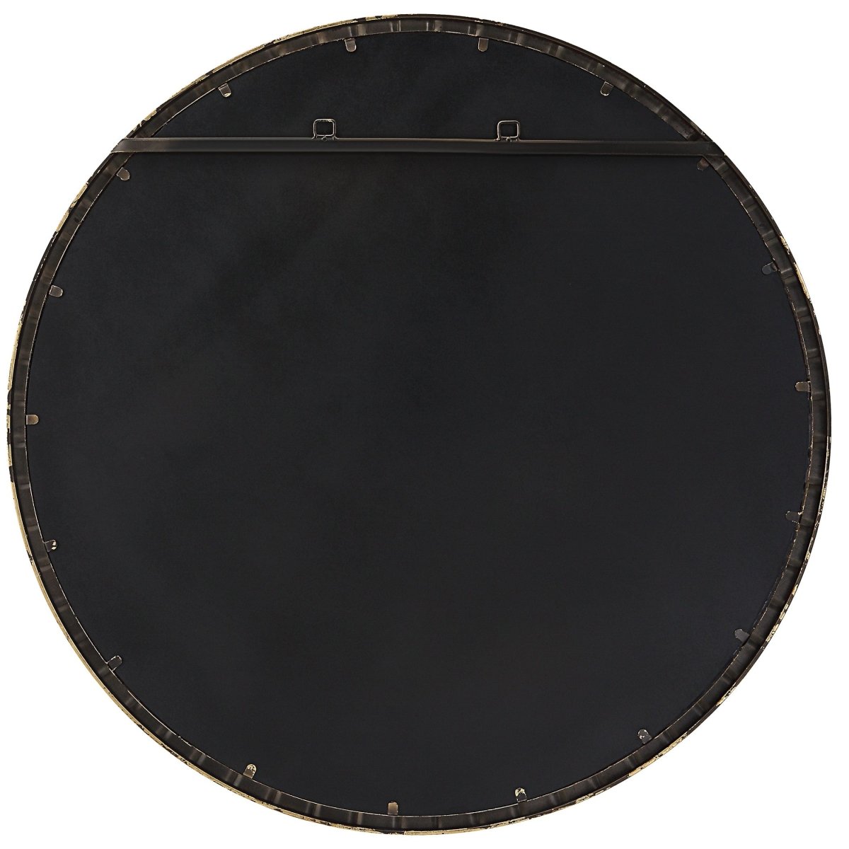 Dandridge Gold Round Mirror - Uttermost - Round Mirrors by Modest Hut