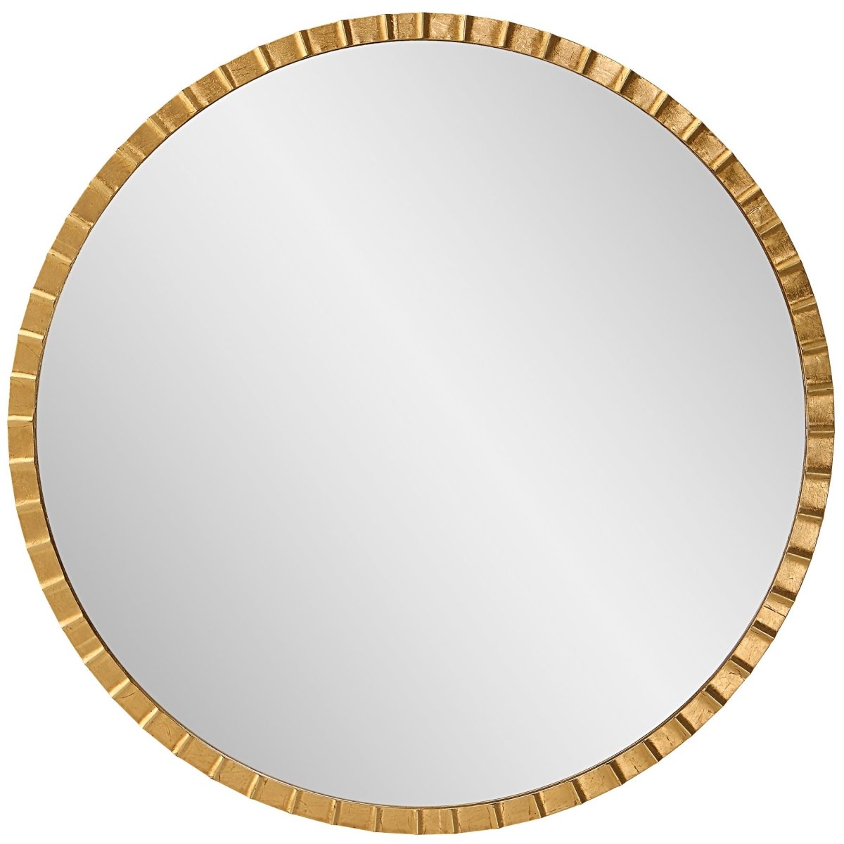 Dandridge Gold Round Mirror - Uttermost - Round Mirrors by Modest Hut