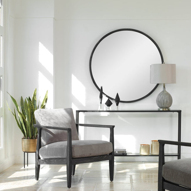Dawsyn Round Mirror - Uttermost - Round Mirrors by Modest Hut