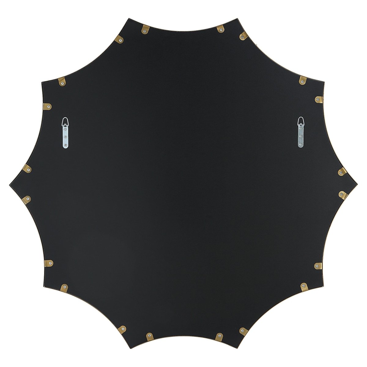 Flare Brushed Brass Round Mirror - Uttermost - Round Mirrors by Modest Hut