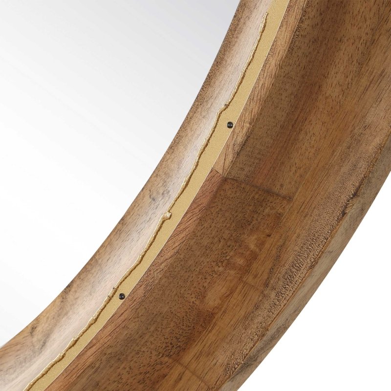 Frontier Round Wood Mirror - Round Mirrors