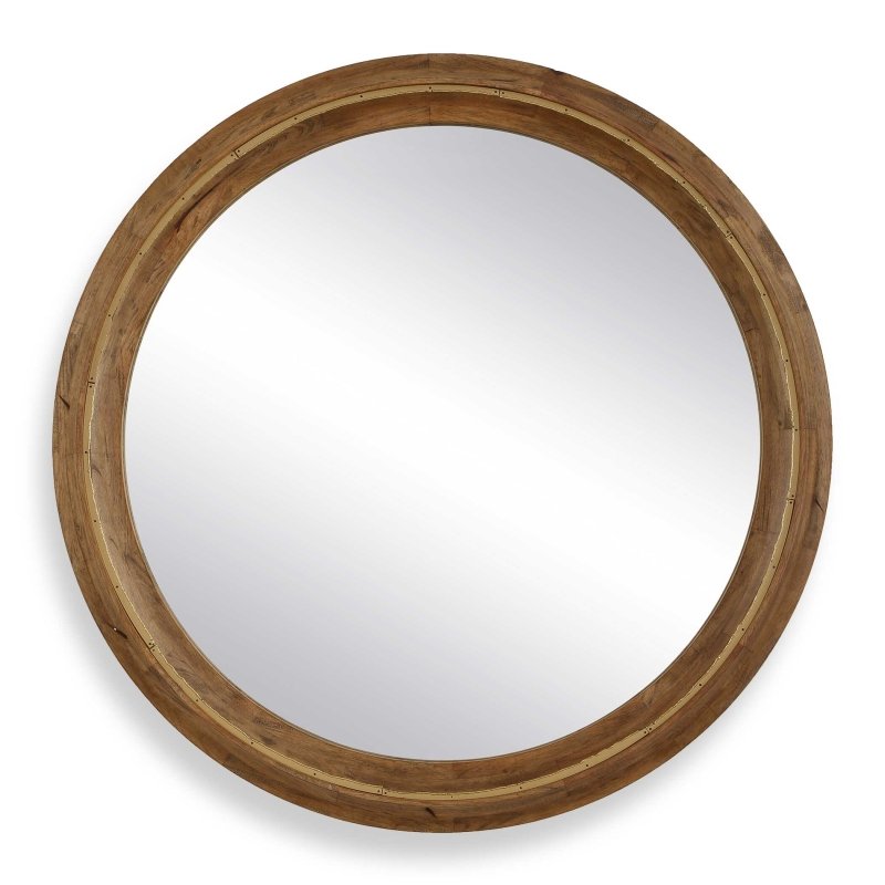 Frontier Round Wood Mirror - Round Mirrors