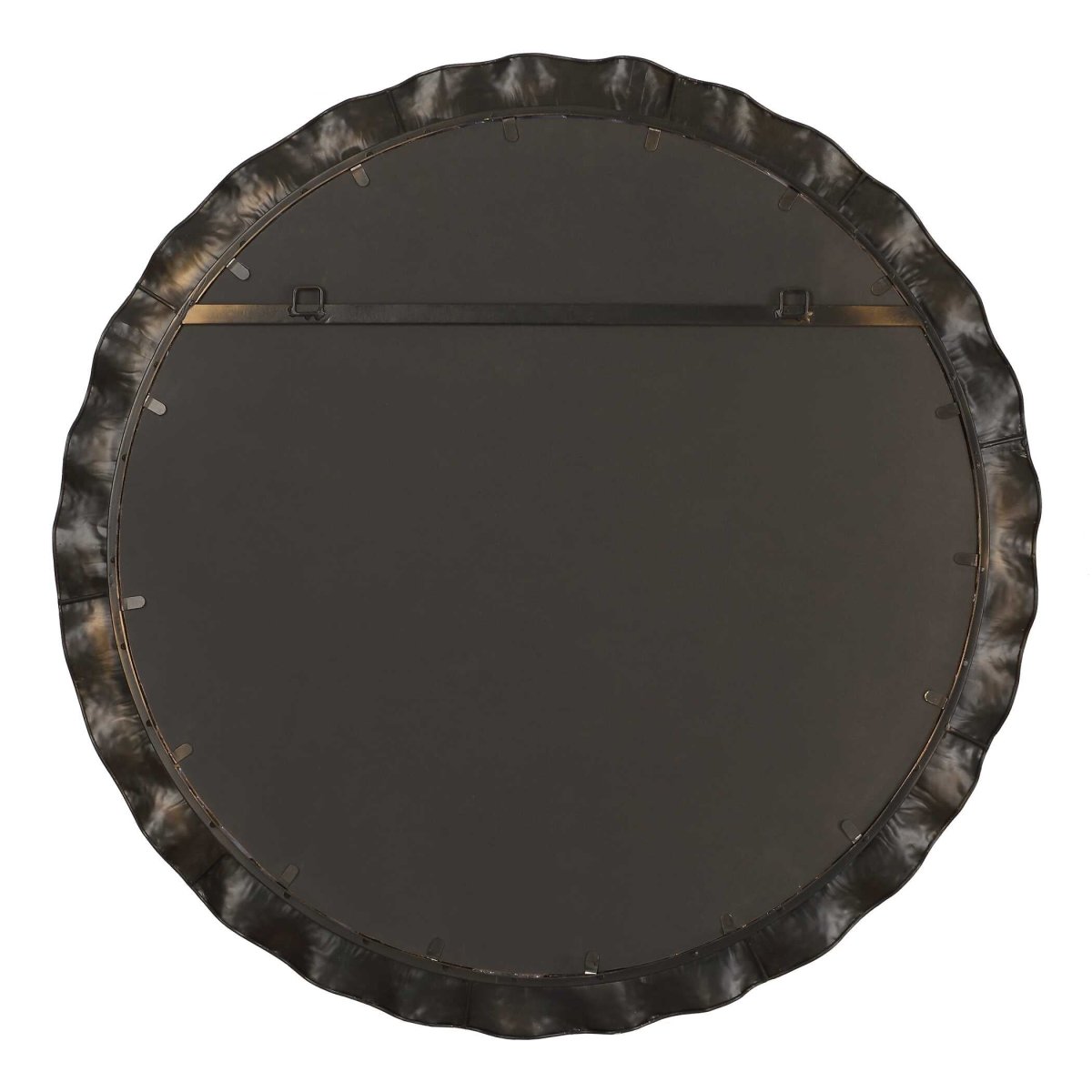 Haya Round Gold Mirror - Uttermost - Round Mirrors by Modest Hut