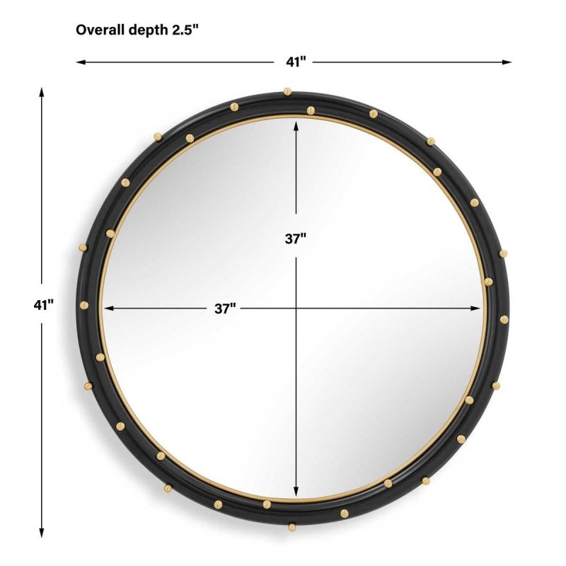 Helia Round Mirror by Uttermost