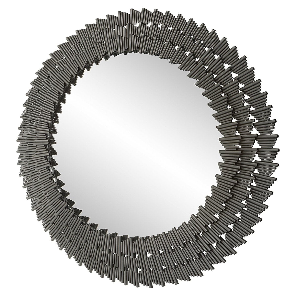 Illusion Modern Round Mirror - Uttermost - Round Mirrors by Modest Hut