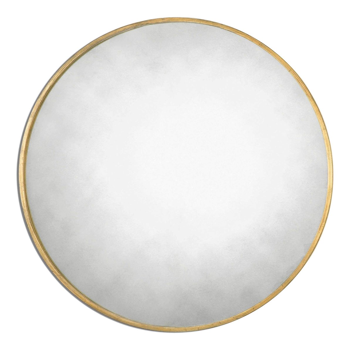 Junius Round Gold Mirror - Uttermost - Round Mirrors by Modest Hut