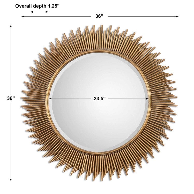 Marlo Round Mirror - Uttermost - Round Mirrors by Modest Hut