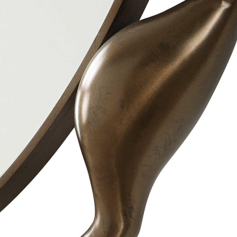 Remolino Round Bronze Mirror - Round Mirrors