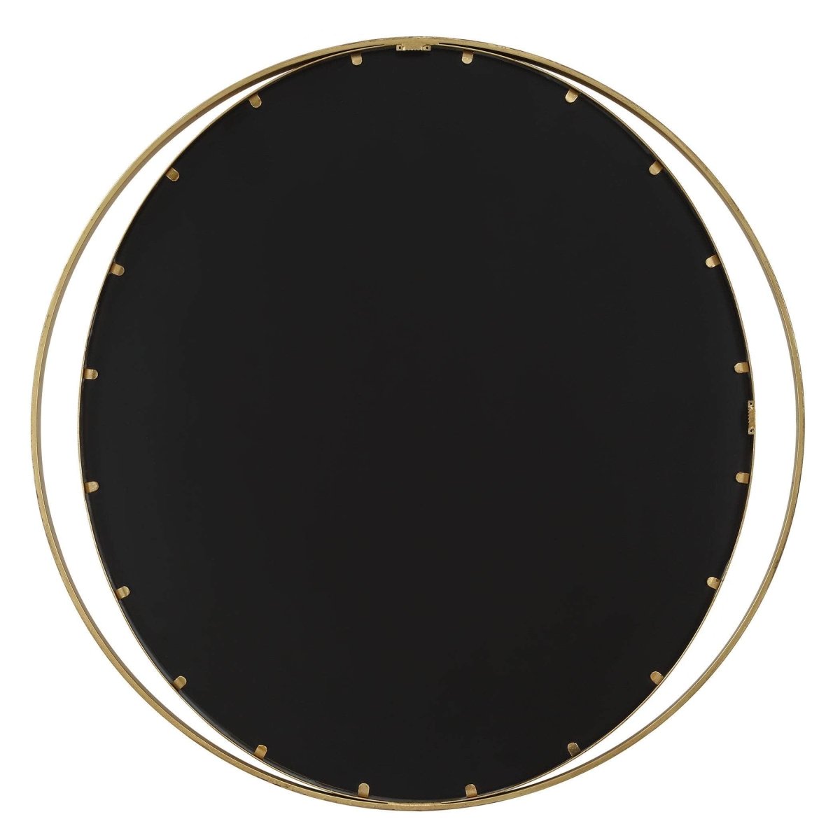 Rhodes Gold Round Mirror - Uttermost - Round Mirrors by Modest Hut