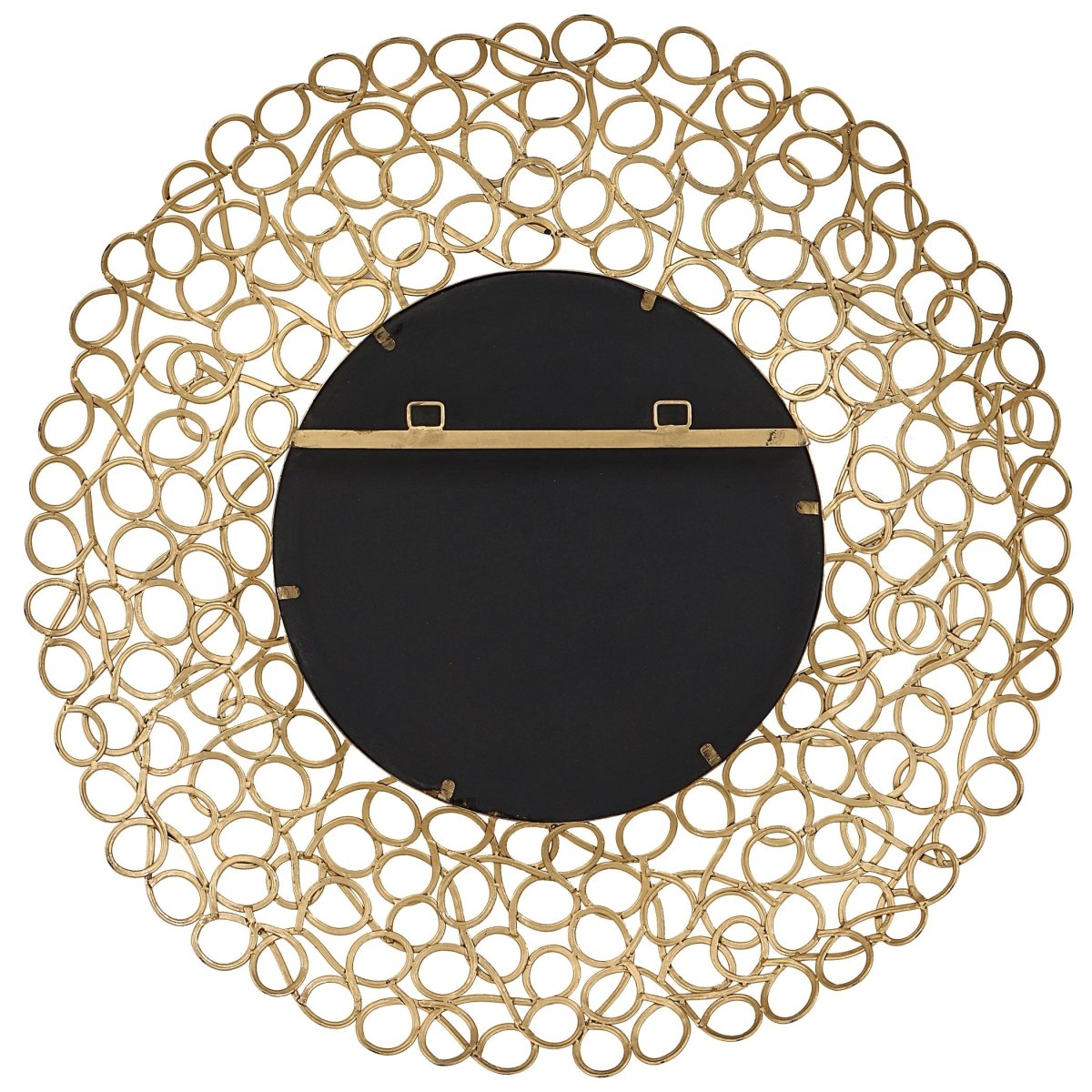 Swirl Round Gold Mirror - Uttermost - Round Mirrors by Modest Hut