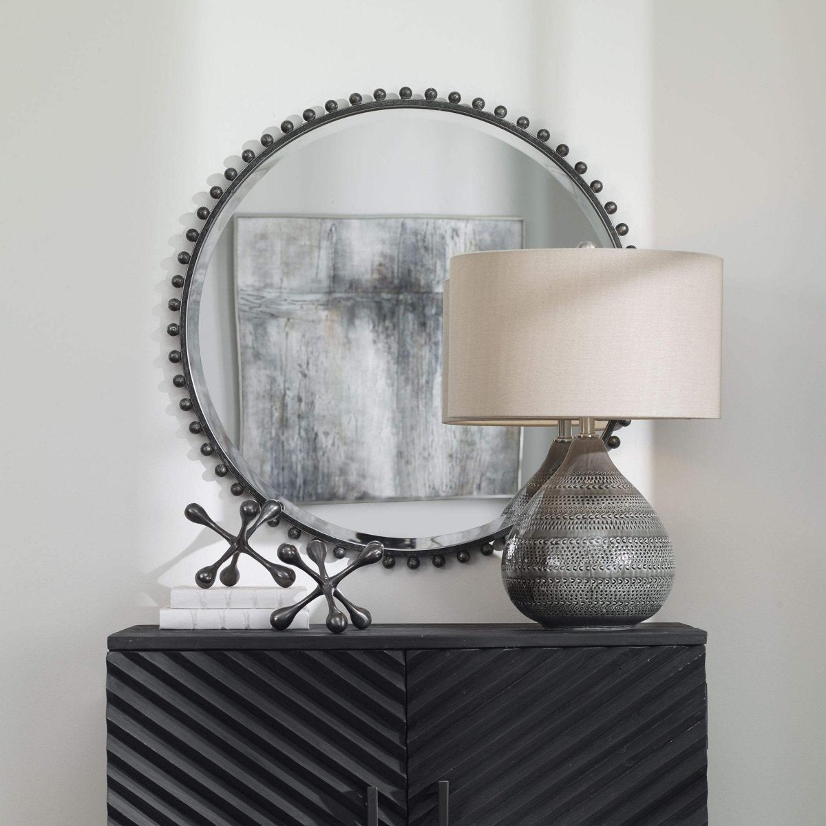 Taza Round MIrror - Uttermost - Round Mirrors by Modest Hut