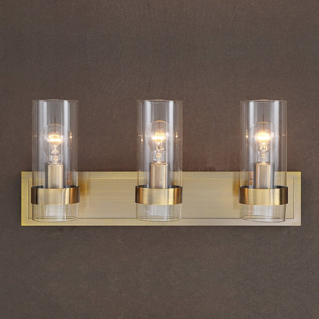 Cardiff Antique Brass 3 Light Vanity - Uttermost - Sconces by Modest Hut