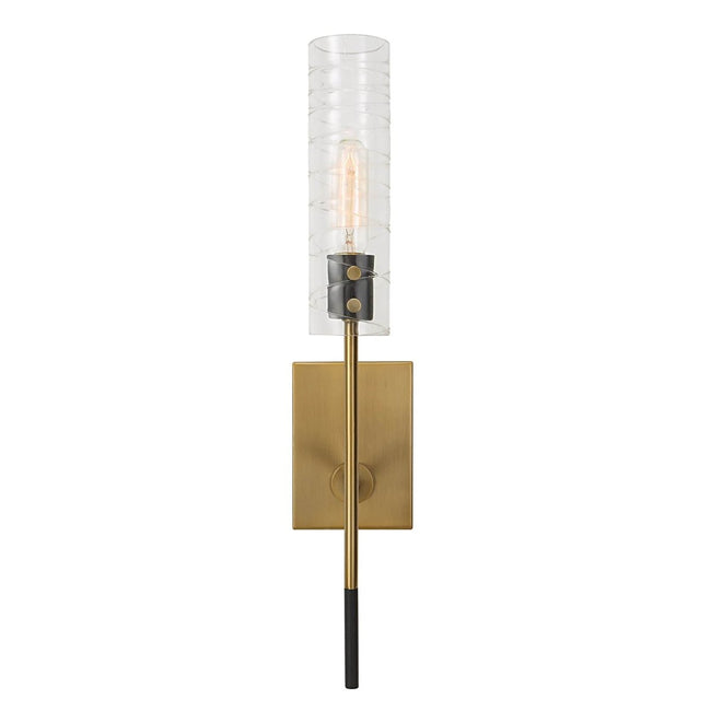 Telesto 1 Light Brass Sconce - Uttermost - Sconces by Modest Hut