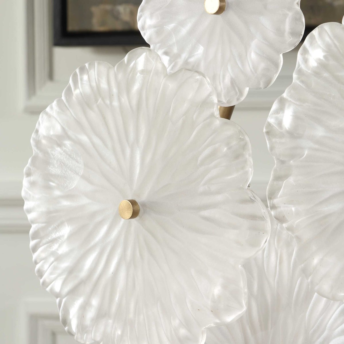 Glass Garden Table Sculpture - Uttermost - Sculptures by Modest Hut