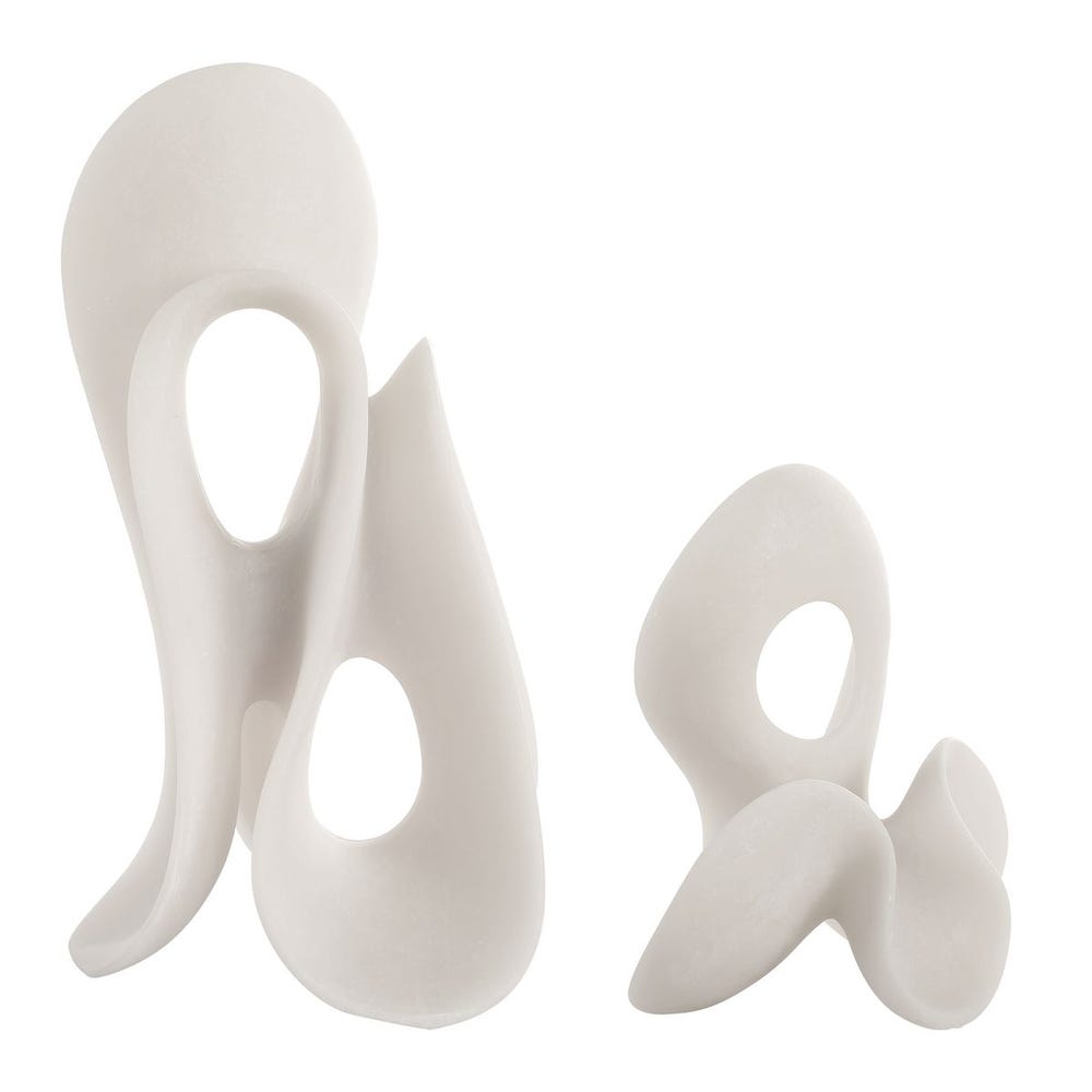 Silent Wave Outdoor Sculptures, S/2 - Uttermost - Sculptures by Modest Hut