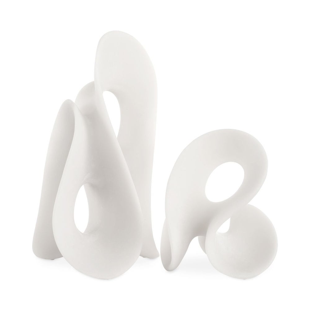 Silent Wave Outdoor Sculptures, S/2 - Uttermost - Sculptures by Modest Hut