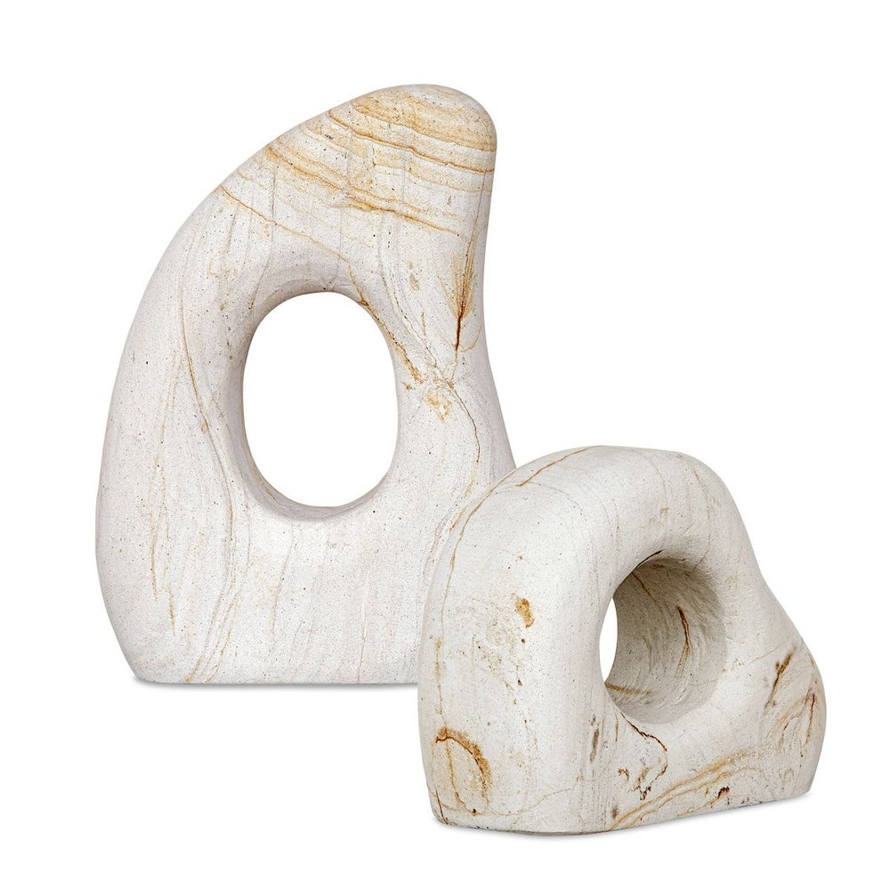 Stone Flow Outdoor Sculptures, S/2 - Uttermost - Sculptures by Modest Hut