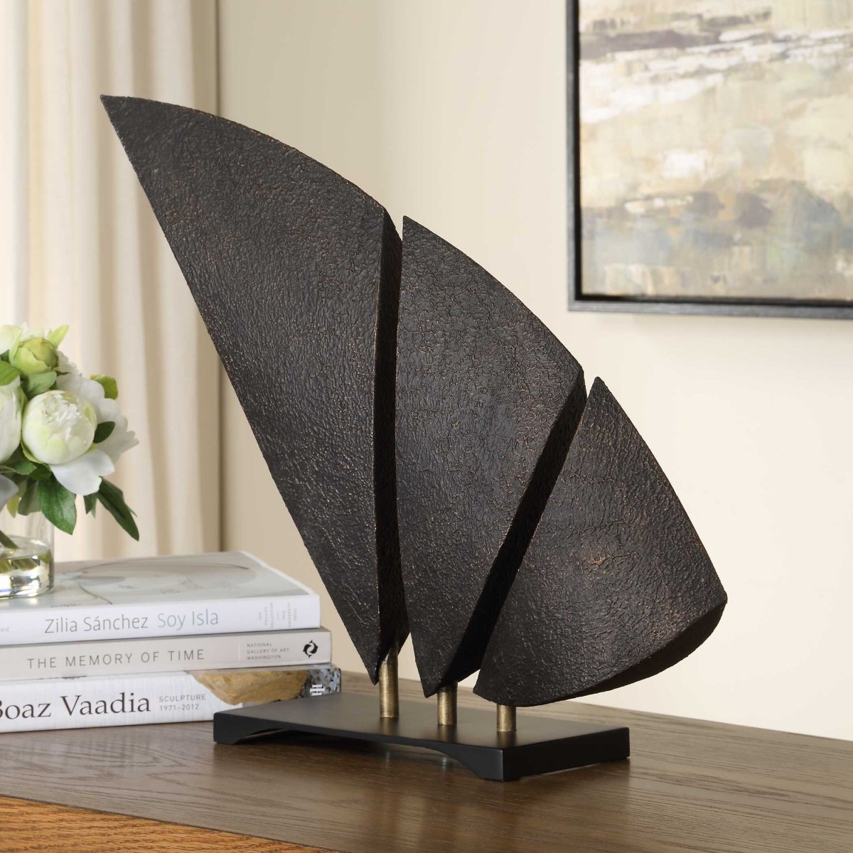 Wind Crest Dark Bronze Sculpture - Uttermost - Sculptures by Modest Hut