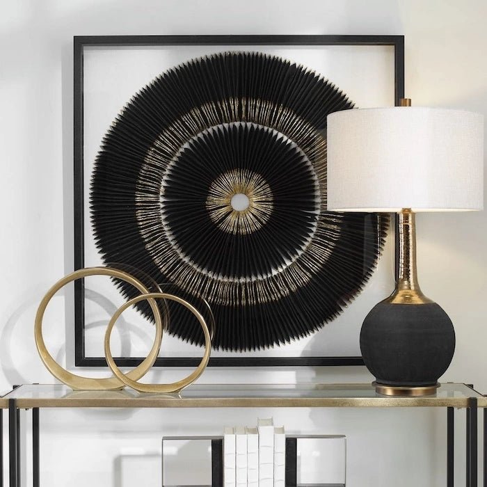 Sandara Black And Gold Shadow Box - Uttermost - Shadow Boxes by Modest Hut