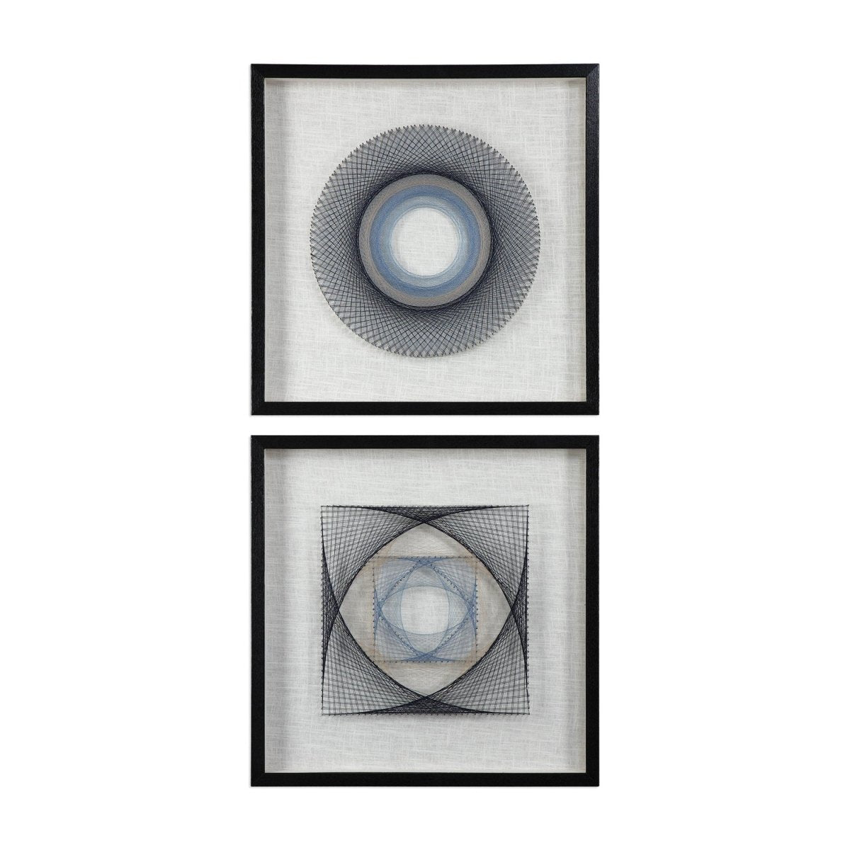 String Duet Geometric Art S/2 - Uttermost - Shadow Boxes by Modest Hut