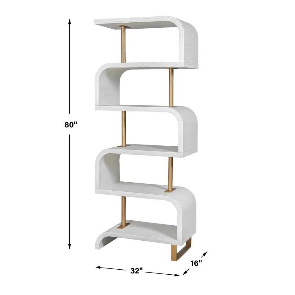 Bia White Etagere - Uttermost - Shelving by Modest Hut