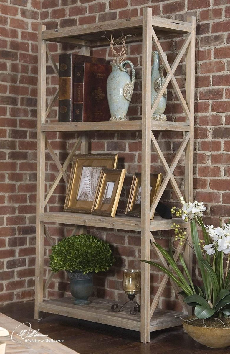 Stratford Wood Etagere - Uttermost - Shelving by Modest Hut