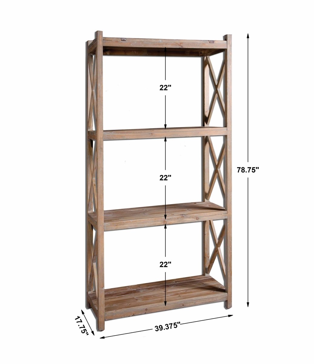 Stratford Wood Etagere - Uttermost - Shelving by Modest Hut