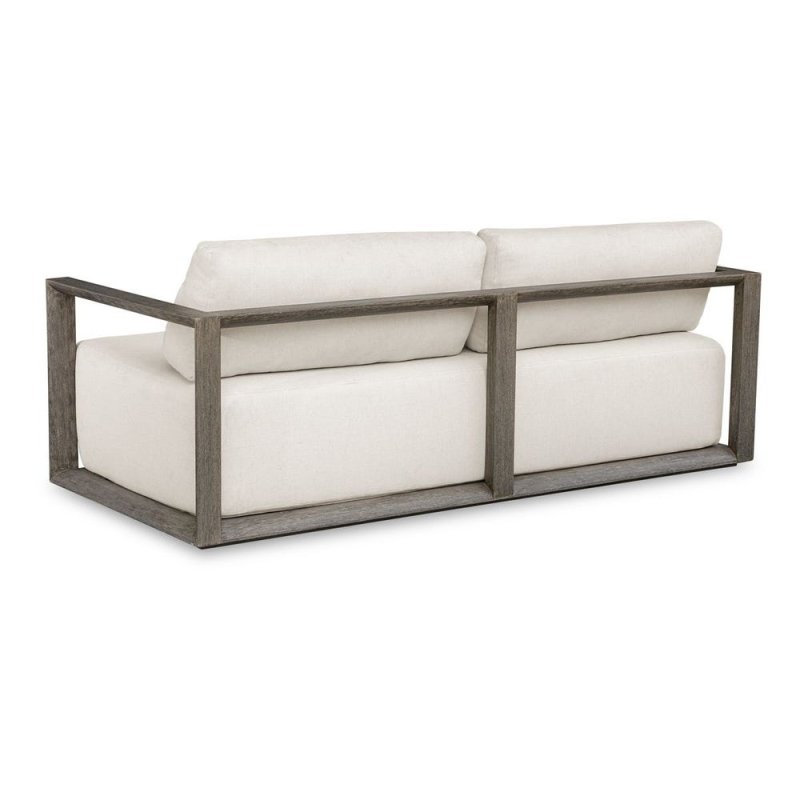 Remsen Outdoor 3 Seater Sofa, Weathered Gray/Oyster - Uttermost - Sofas by Modest Hut