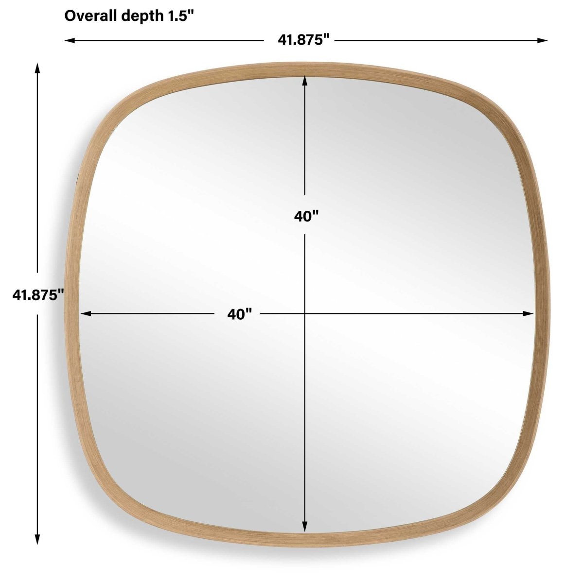 Novell Pinewood Mirror - Uttermost - Square Mirrors by Modest Hut