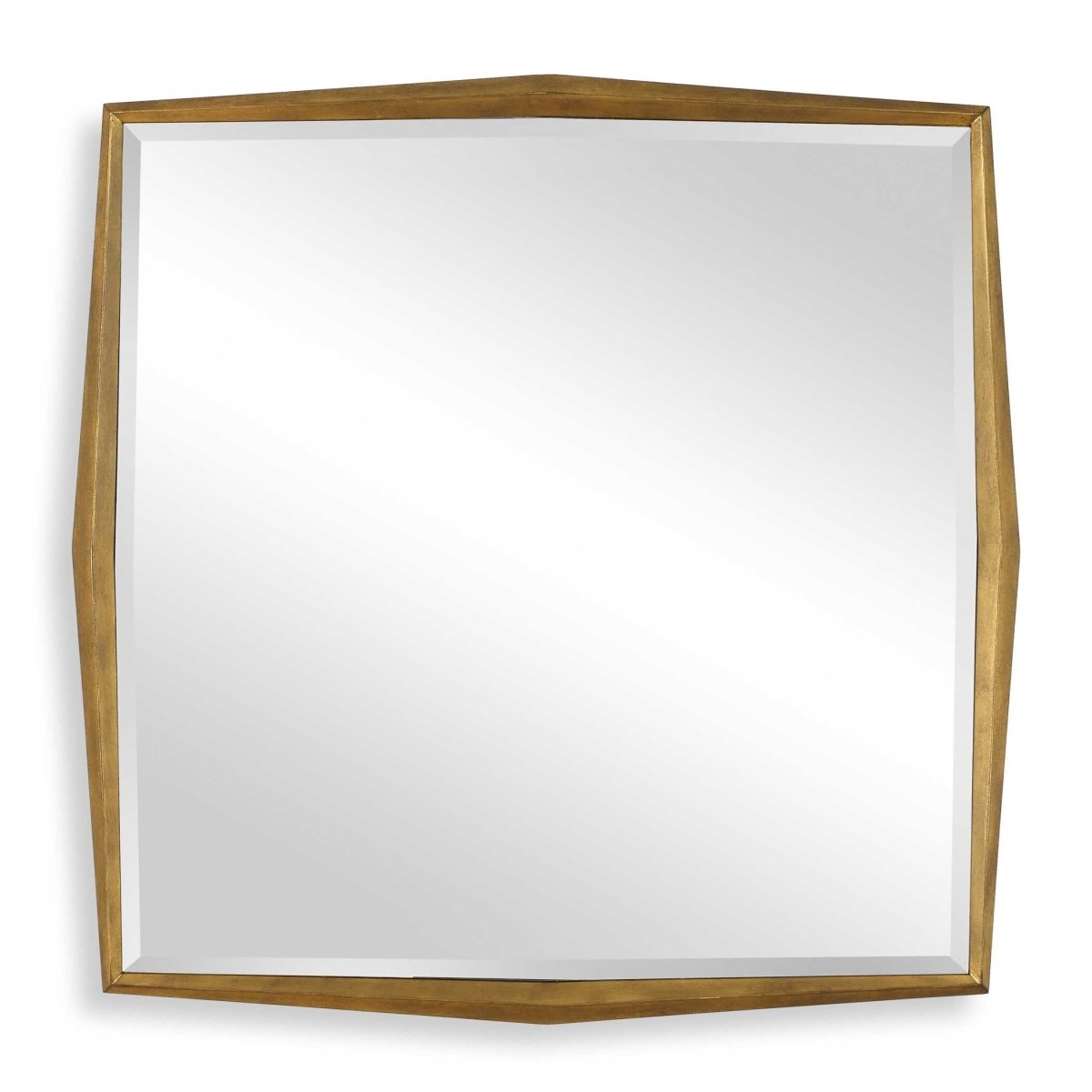 On Point Square Gold Mirror - Uttermost - Square Mirrors by Modest Hut