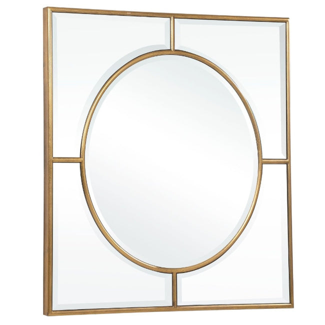 Standford Gold Square Mirror - Uttermost - Square Mirrors by Modest Hut