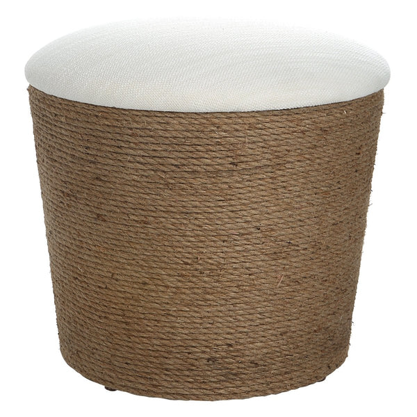 Textured Fabric Removable Top Stool - Uttermost - Stools by Modest Hut