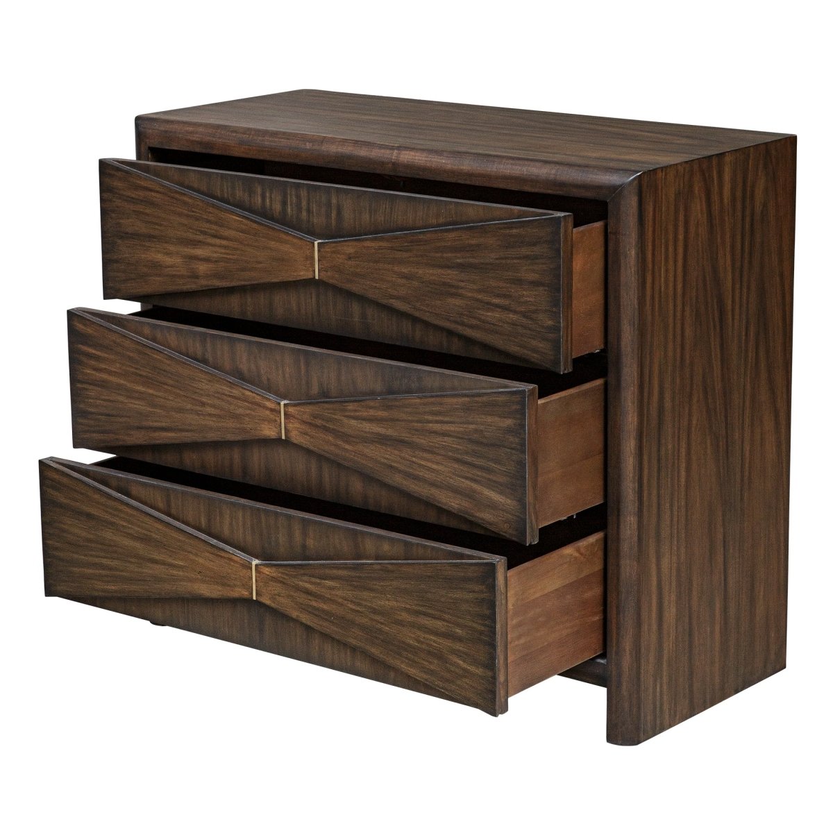 Bowtie 3 Drawer Mid - Century Chest - Uttermost - Storage Chests by Modest Hut