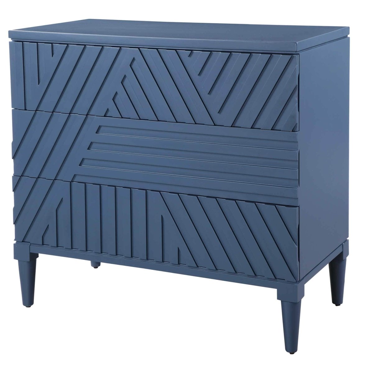 Colby Geometric Accent Chest - Uttermost - Storage Chests by Modest Hut