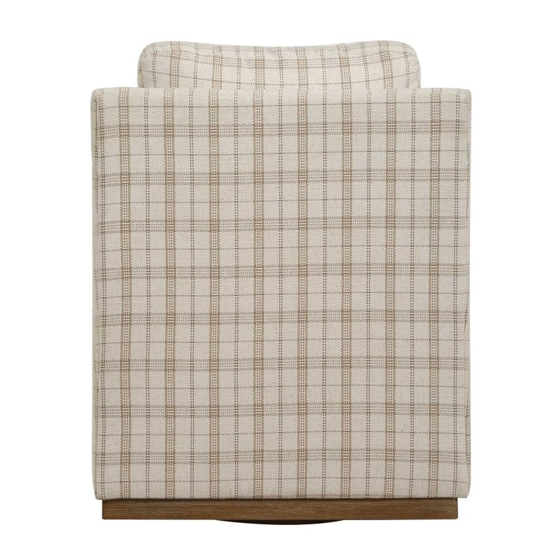 Basie Casual Linen Swivel Chair - Chairs
