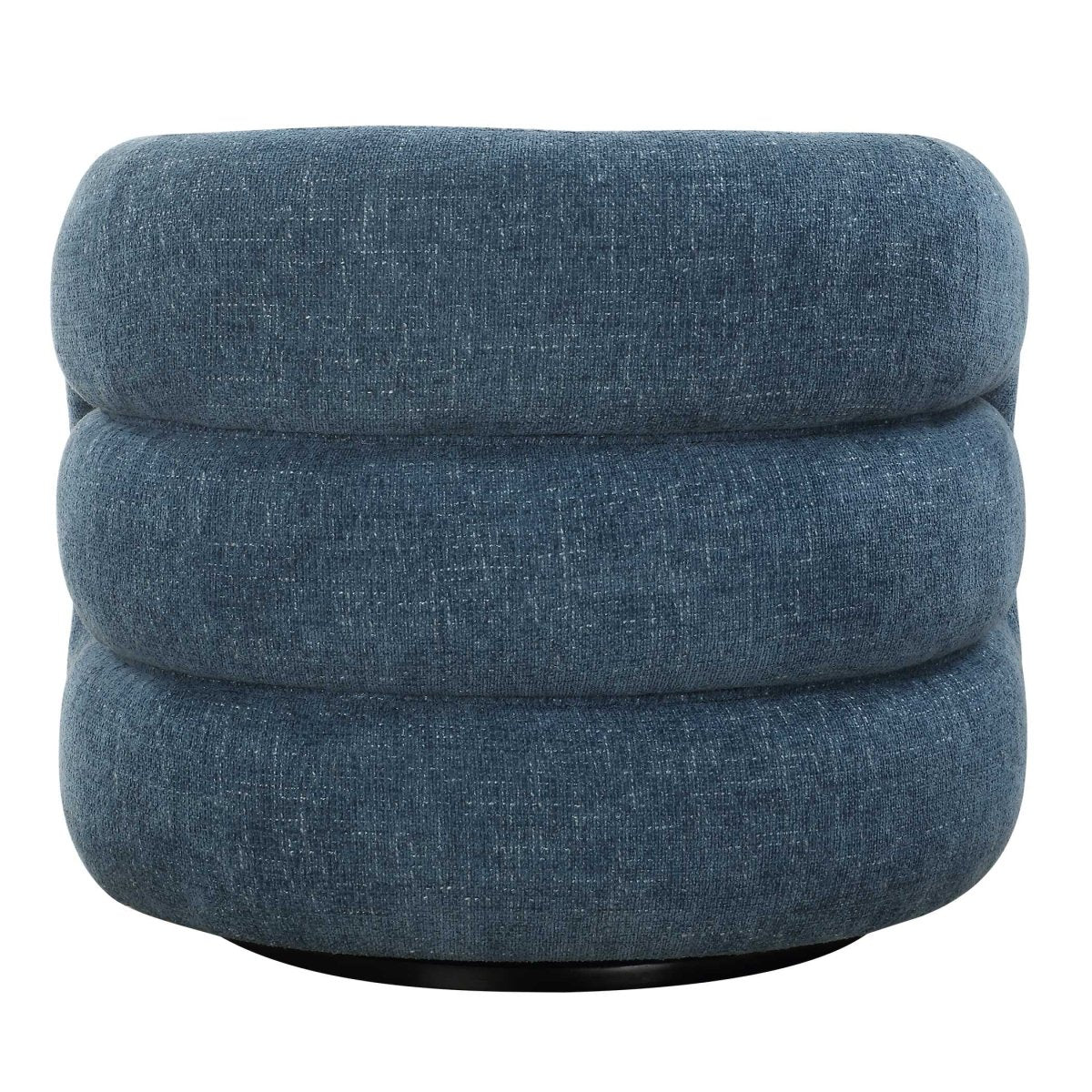 Junie Blue Swivel Barrel Chair - Uttermost - Swivel Chairs by Modest Hut