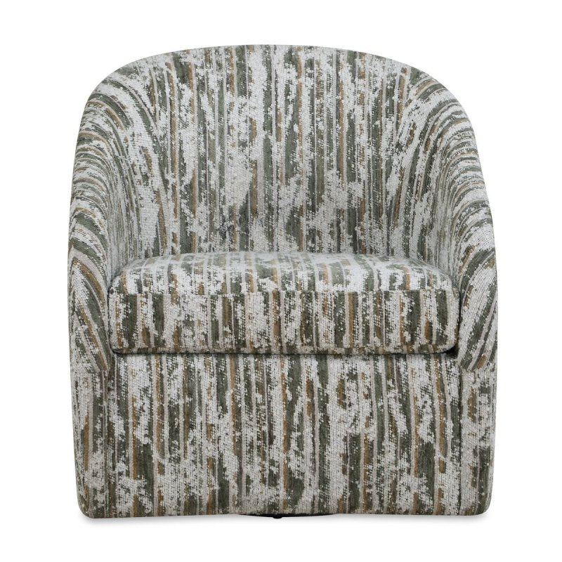 Mari moss green swivel chair by Uttermost