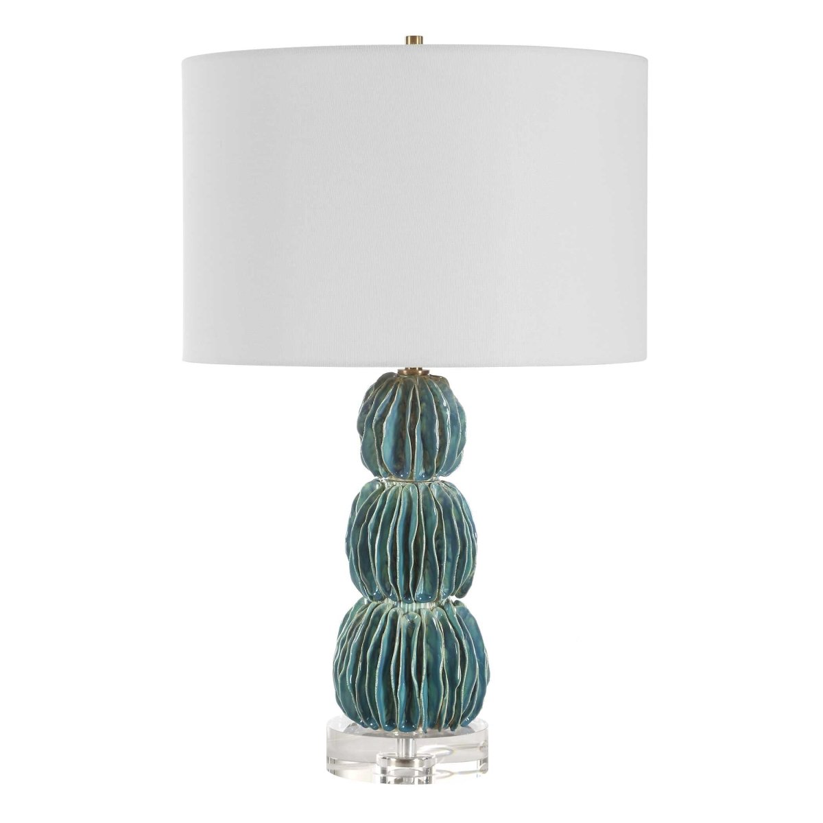 Bonaire Teal Blue Table Lamp - Uttermost - Table Lamp by Modest Hut