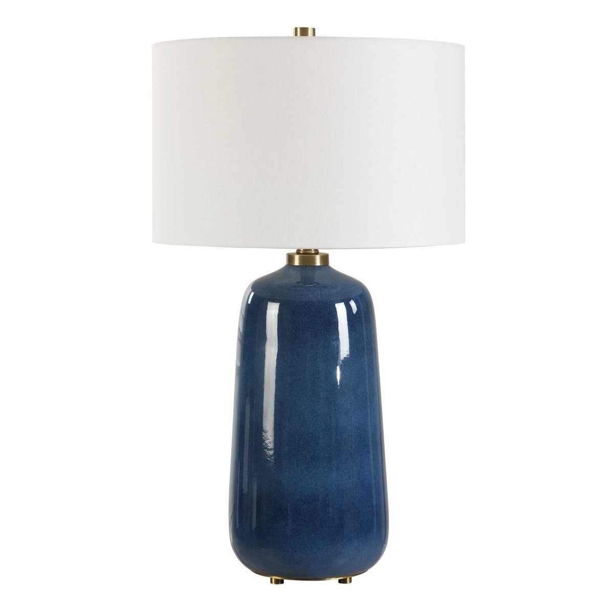 Brae Blue Glaze Table Lamp - Uttermost - Table Lamp by Modest Hut