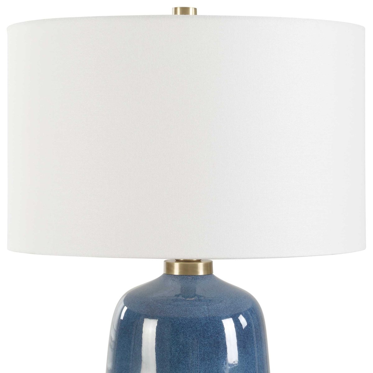 Brae Blue Glaze Table Lamp - Uttermost - Table Lamp by Modest Hut